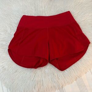 lululemon athletica hottie-hot Bold Red Athletic Shorts